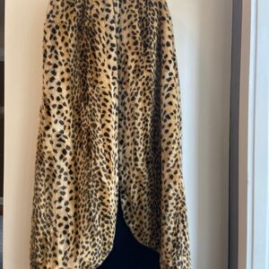 Dries Van Noten  Leopard Print Faux Fur Jacket